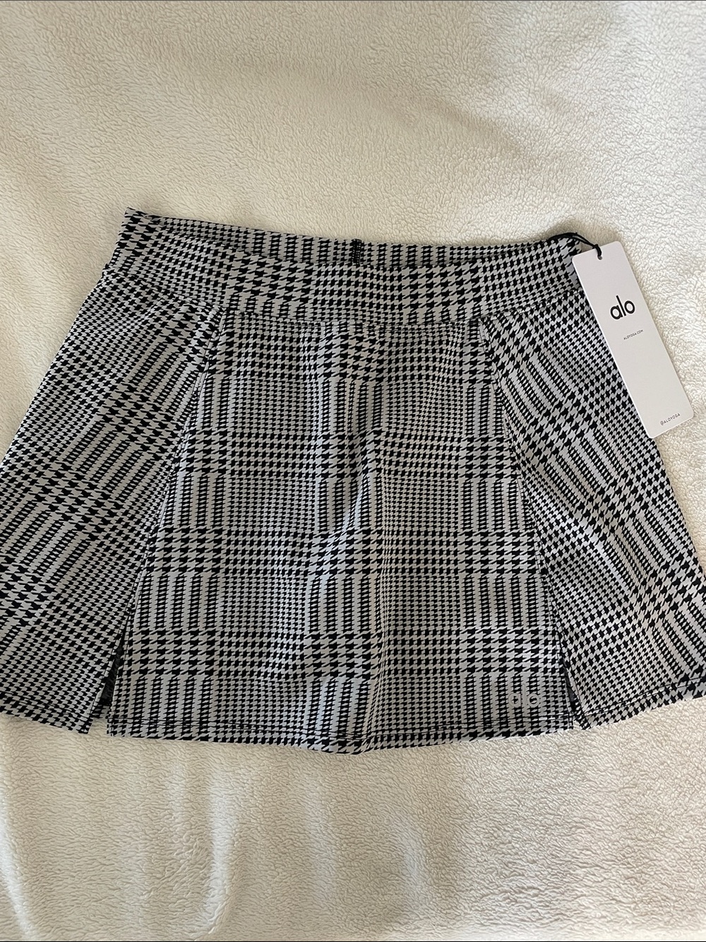 Alo jacquard plaid tennis skirt NWT - Picture 2 of 5